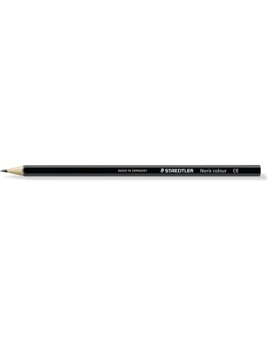 Staedtler Noris Colour 185 Lápis Hexagonal de Cor - Resistência à Quebra - Material Wopex - Cor Preto
