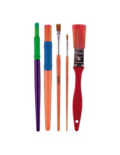 Apli Kids Paint & Fun Pack de 5 Pincéis - Medidas e Cores Sortidas 2