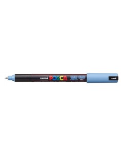Posca PC-1MR Marcador de Pintura - Ponta Roller de Fibra 0.7mm - Tinta Pigmentada à Base de Água - Resistente à Luz - Cor Azul