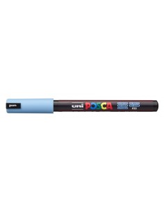 Posca PC-1MR Marcador de Pintura - Ponta Roller de Fibra 0.7mm - Tinta Pigmentada à Base de Água - Resistente à Luz - Cor Azul  2