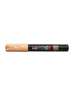 Posca PC-1M Marcador de Pintura - Ponta Cônica de Poliéster 0.7mm - Tinta à Base de Água - Não Permanente - Resistente à Luz -  2
