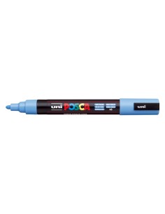 Posca PC-5M Marcador de Pintura - Ponta de Poliéster 1.8-2.5mm - Tinta à Base de Água - Resistente à Luz - Não Permanente - Cor