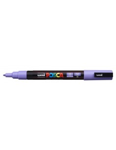 Posca PC-3M Marcador de Pintura - Ponta Cônica de Poliéster 0.9-1.3mm - Tinta à Base de Água - Resistente à Luz - Cor Lilás