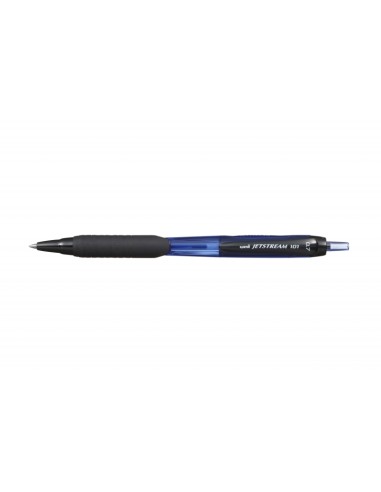 Uni-ball JetStream 101 Caneta de Tinta - Ponta Bola 0.7mm - Traço 0.35mm aprox. - Tinta de Secagem Instantânea - Grip de Borrac