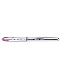 Uni-ball Vision Elite UB-200 Rollerball de Tinta Líquida - Ponta de Bola 0.8mm - Sistema Antivazamento para Viagens - Cor Vinho