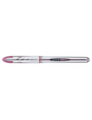 Uni-ball Vision Elite UB-200 Rollerball de Tinta Líquida - Ponta de Bola 0.8mm - Sistema Antivazamento para Viagens - Cor Vinho