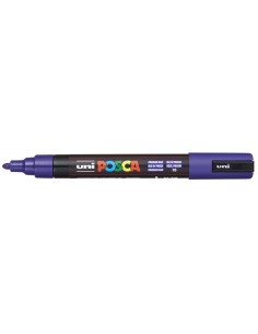 Posca PC-5M Marcador de Pintura - Ponta de Bala 1.8-2.5mm - Tinta à Base de Água - Resistente à Luz - Cor Azul da Prússia