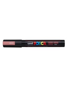 Posca PC-5M Marcador de Pintura - Ponta de Bala 1.8-2.5mm - Base de Água - Não Permanente - Resistente à Luz - Cor Vermelho Met 2