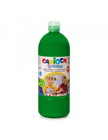 Carioca Garrafa de Têmpera - 1000ml - Cores Superlaváveis - Fáceis de Misturar - Aplicável em Materiais Porosos - Alta Opacidad