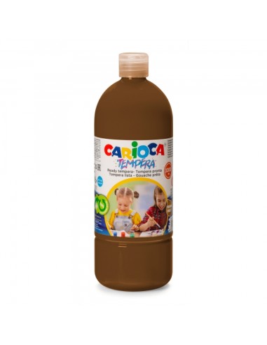 Carioca Garrafa de Têmpera 1000ml - Cores Superlaváveis - Fáceis de Misturar - Aplicável em Materiais Porosos - Alta Opacidade 