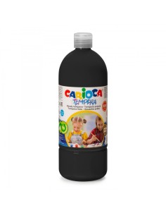 Carioca Garrafa Têmpera 1000ml - Cores Superlaváveis - Fáceis de Misturar - Aplicável em Materiais Porosos - Alta Opacidade - C