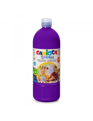 Carioca Garrafa de Têmpera - 1000ml - Cores Superlaváveis - Fáceis de Misturar - Aplicável em Materiais Porosos - Alta Opacidad