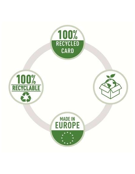 Esselte Pack de 3 Caixas Grandes de Armazenamento com Tampa 355x305x510mm - Papelão 100% Reciclado e Reciclável - Alças Integra