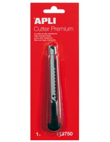 Apli Estilete Premium de 9mm - Carcaça Ergonômica, Avanço Gradual e Bloqueio de Segurança
