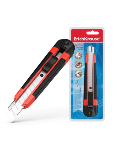 Erichkrause Estilete com Fixador Automático Arrow - Sistema de Retenção de Lâmina Autotravante - Partidor Incorporado - Corpo d