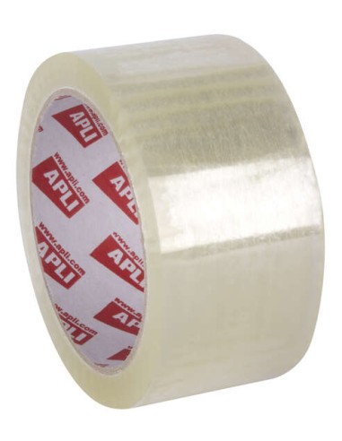 Apli Fita Adesiva Premium Pp Solvente Transparente 48mm x 66m - Resistente à Humidade e ao Envelhecimento - Adesivo de Alta Qua