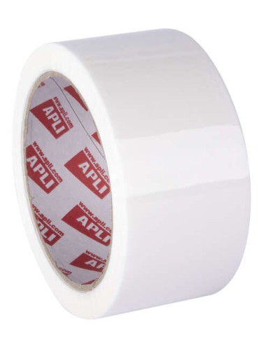 Apli Fita Adesiva Standard sem Ruído Pp Acrílico - Medida 48mm x 66m - Espessura 28Μm - Adesivo de Alta Qualidade - Branco