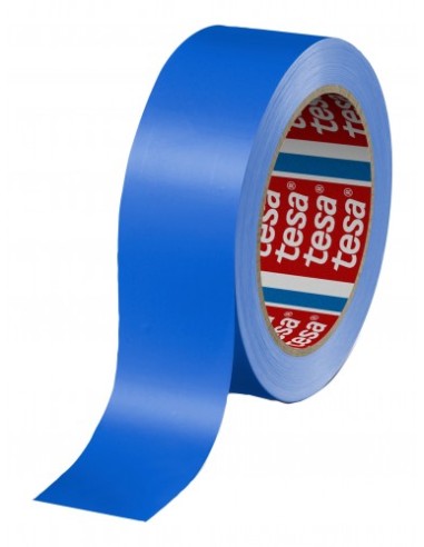Tesa 60404 Fita de Embalagem Premium 12mm x 66 Metros - Fabricado em SPVC - Adesivo de Borracha Natural - Cor Azul