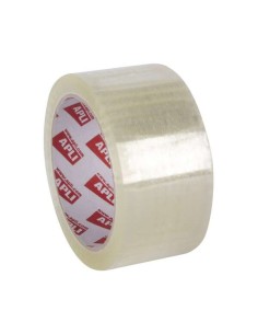 Apli Fita Premium Silenciosa 48mmx6m 32 Micras PVC - Adesivo Solvente - Vedação Extra Forte - Desenrolar Silencioso - Transpare