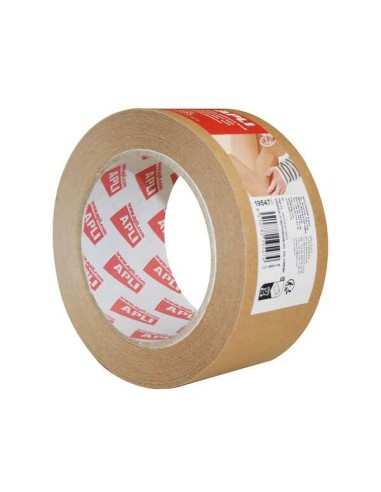 Apli Fita Adesiva Kraft 48mmx50m - Alta Aderência - Respeitosa com o Meio Ambiente - Adesivo de Borracha Natural - Cor Marrom