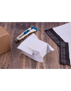 Apli Pack de 50 Sacos de Polipropileno Opaques com Fecho Adesivo - Alta Resistência - Flexíveis - Opaques para Privacidade - Co 2