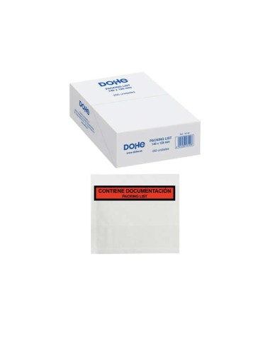 Dohe Caixa de 250 Envelopes Autoadesivos - para Envio de Documentos - Lista de Embalagem Especial Envios