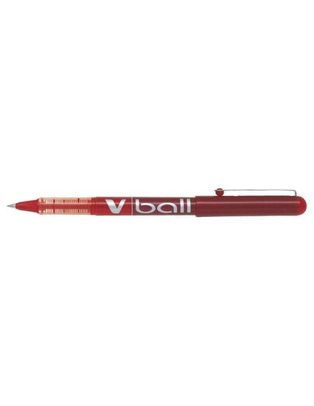Pilot Caneta de tinta líquida V Ball 05 Rollerball - Ponta de bola redonda 0.5mm - Traço 0.3mm - Cor Vermelha