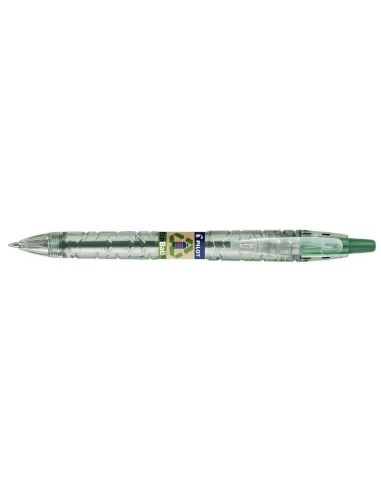 Pilot Caneta Esferográfica Retrátil B2P Ecoball BeGreen - Ponta Redonda 1mm - Traço 0,27mm - 86,64% de Plástico Reciclado - Rec