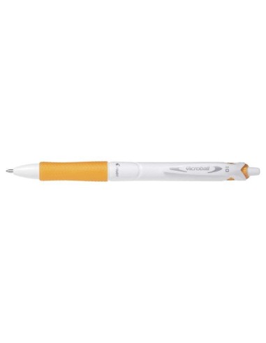 Pilot Caneta Esferográfica Retrátil Acroball PureWhite - Recarregável - Feita com Plástico Reciclado - Ponta Redonda 1mm - Traç