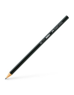 Faber-Castell Castell 1111 Lápis de Grafite HB - Mina Resistente à Quebra - Corpo com Acabamento em Preto