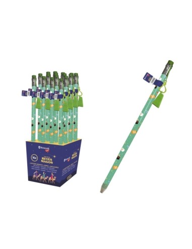 Bismark Lápis Gigante Design Reis Magos - Com Borracha e Apontador - Medidas 38x1.5cm