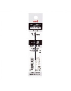 Uni-ball SXR-80 Refil para Caneta JetStream Trio - Ponta de Esfera 1mm - Cor Preta