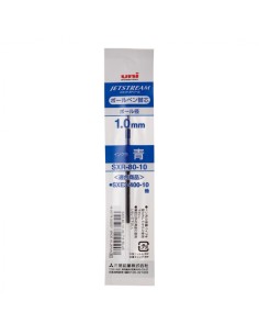 Uni-ball SXR-80 Recarga para Caneta JetStream Trio - Ponta de Esfera 1mm - Cor Azul