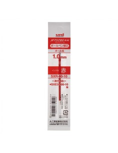 Uni-ball SXR-80 Refil para Caneta JetStream Trio - Ponta de Esfera 1mm - Cor Vermelha