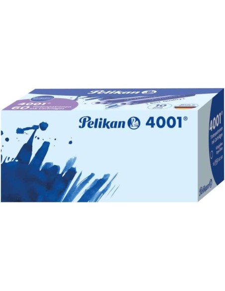 Pelikan Caixa de 6 Cartuchos 4001 TP/6 - Tinta de Alta Qualidade - Compatível com Canetas Tinteiro - Cor Azul Real
