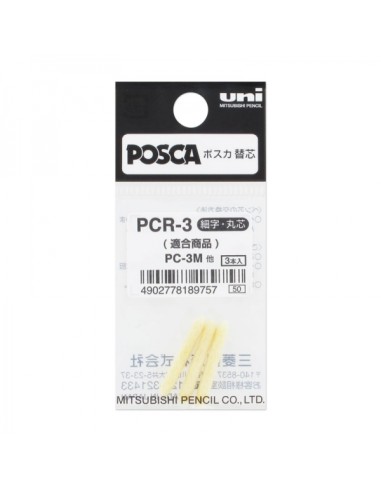 Uni-ball PC-3M Pacote com 3 Recargas de Feltro - Ponta 0,9-1,3mm
