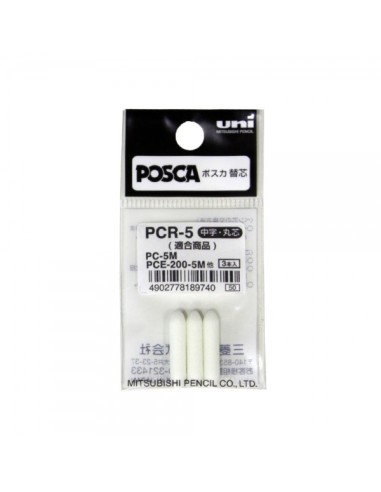 Uni-ball PC-5M Pack de 3 Recargas de Feltro - Ponta 1.8-2.5mm