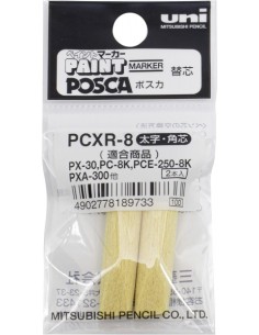 Uni-ball PCXR-8(JP) Pacote de 2 Recargas Feltro PC-8K - Ponta 8,0mm