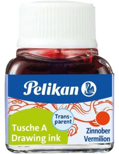 Pelikan Tinta China 523 10ml N.3 - Frasco de 10ml - Ideal para Desenho e Caligrafia - Cor Vermelhão