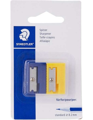 Staedtler 510 50 Apontador de Plástico - Ângulo de Afiamento 23º - 1 Furo