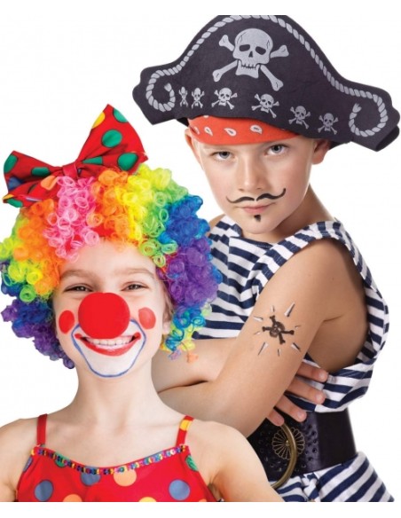 Pacote de Maquiagem Alpino Fiesta Carnival com 6 Bastões de Pintura Facial + Pincel + Tatuagens Adesivas + Lápis Delineador e 2