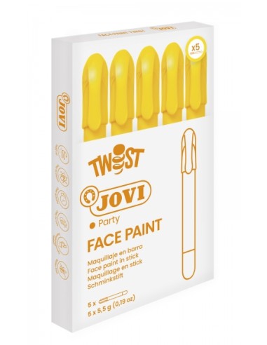 Jovi Twist Stick de Pintura Facial - Hipoalergénico - Base de Água - Fácil Aplicação - Grande Cobertura - Seca Rápido - Fácil d