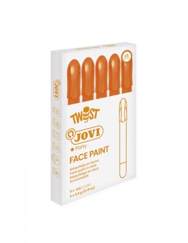Jovi Twist Stick de Pintura Facial - Hipoalergénico - Base de Água - Fácil Aplicação - Grande Cobertura - Seca Rápido - Fácil d
