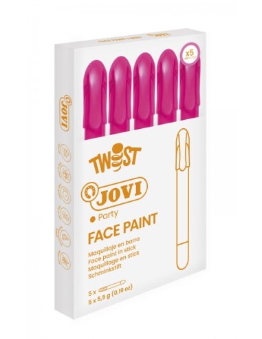 Jovi Twist Stick de Pintura Facial - Hipoalergénico - Base de Água - Fácil Aplicação - Grande Cobertura - Seca Rápido - Fácil d