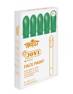 Jovi Twist Stick de Pintura Facial - Hipoalergénico - Base de Água - Fácil Aplicação - Grande Cobertura - Seca Rápido - Não Ole
