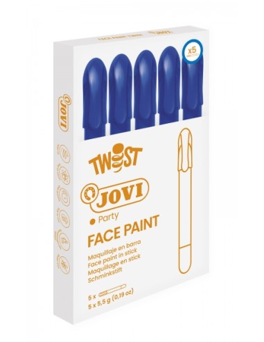 Jovi Twist Stick de Pintura Facial - Hipoalergénico - Base Água - Fácil Aplicação - Grande Cobertura - Seca Rápido - Fácil de R