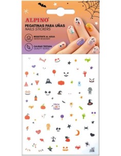 Alpino Pack de Adesivos para Unhas Halloween - Autoadesivos - Designs Assustadores