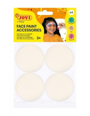 Jovi Acessórios Bolsa com 4 Esponjas de Maquiagem - Alta Densidade - Acabamento Uniforme - Reutilizáveis - Ideais para Bases e 
