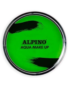 Alpino Aqua Make-up Pó de Maquiagem Facial Aquarelável - Lava-se com Água e Sabão - Cor Verde