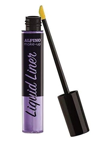Pack de Delineador Líquido Alpino Make-up com 2 Frascos de Maquiagem Líquida com Aplicador - Lavável com Água - Testado Dermato